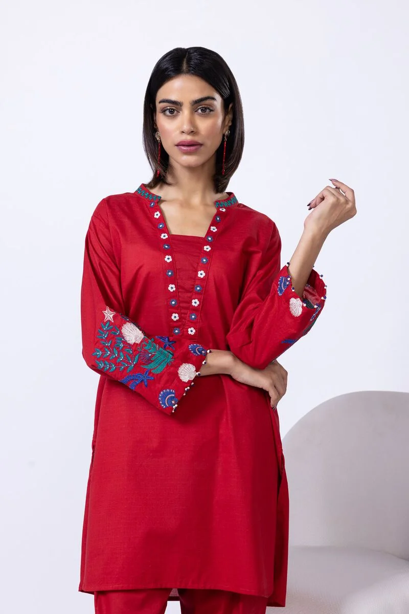 25-03e37-06tb_multi_1 KURTA | EMBROIDERED - Image 1