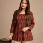 Ajrak Box Pleated