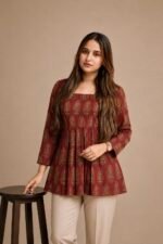 Ajrak Box Pleated