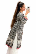 Handblock Long Kurti - Image 4