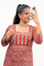 Ajrak Long Kurti - Image 2