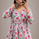Floral Handblock Peplum