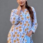 Handblock Short Kurti