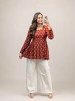 Ajrak Box Pleated - Image 2
