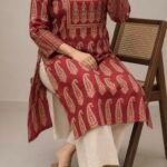 Ajrak Long Kurti