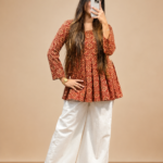 Ajrak Box Pleated