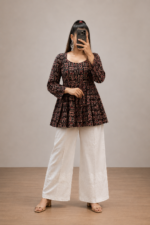 Ajrak Box Pleated