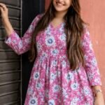 Handblock Peplum Kurti