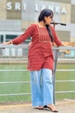 Ajrak Straight Kurti