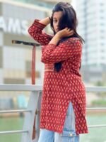 Ajrak Straight Kurti - Image 2