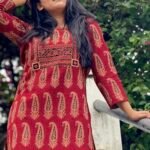 Ajrak Straight Kurti