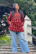 Ajrak Straight Kurti - Image 3