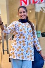 Handblock Short Kurti - Image 2