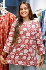 Handblock Printed Kurti - Image 2