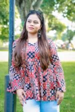 Ajrak Peplum Kurti - Image 4