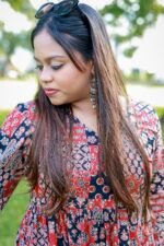 Ajrak Peplum Kurti - Image 2