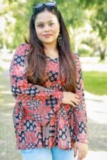 Ajrak Peplum Kurti - Image 5