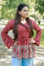 Ajrak Peplum Kurti