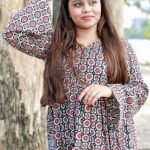 Handblock Peplum Kurti