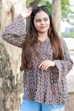 Handblock Peplum Kurti