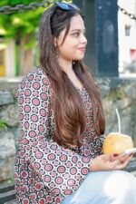 Handblock Peplum Kurti - Image 5