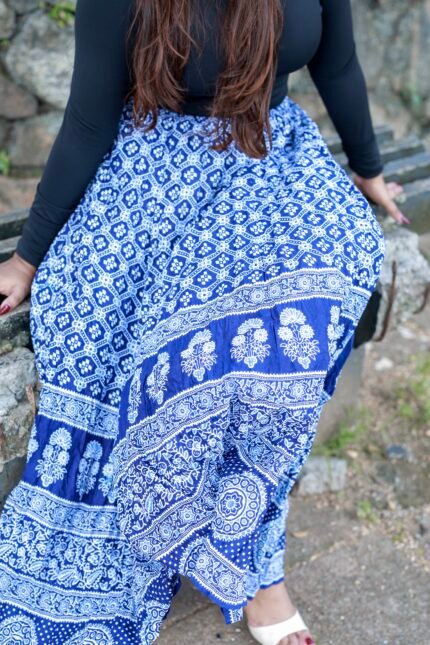 Indigo Layered Skirt