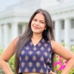 Ajrak Sleeveless Crop Top