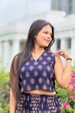 Ajrak Sleeveless Crop Top - Image 5