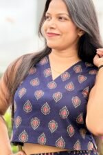 Ajrak Sleeveless Crop Top - Image 2