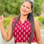 Ajrak Sleeveless Crop Top