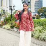 Ajrak Corset Kurti