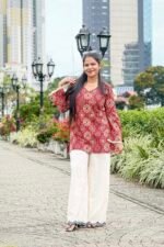 Ajrak Corset Kurti